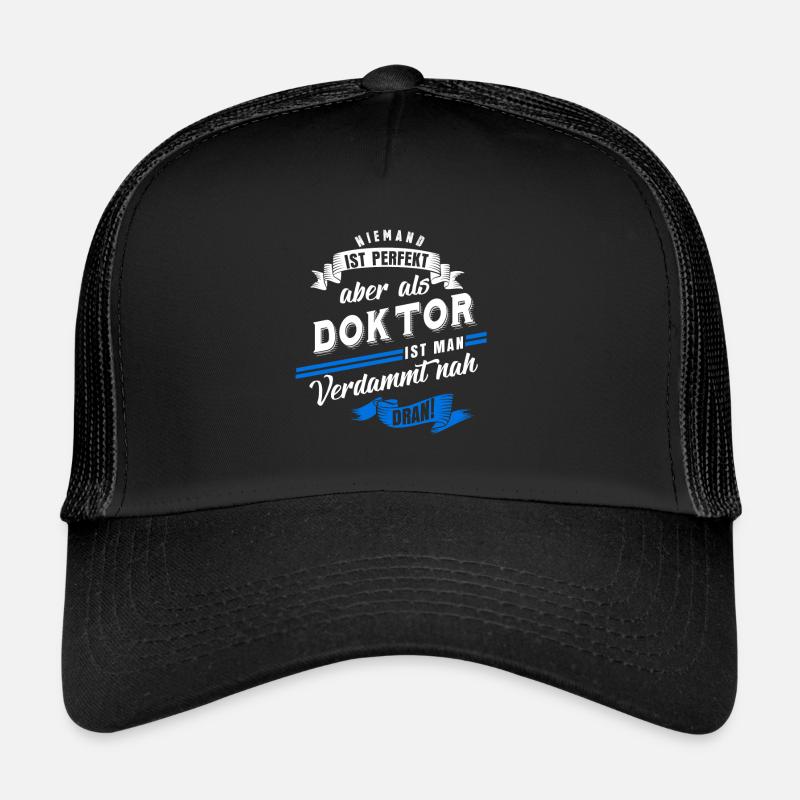 Doktor Doktortitel Doktorarbeit - Trucker Cap - Schwarz/Schwarz