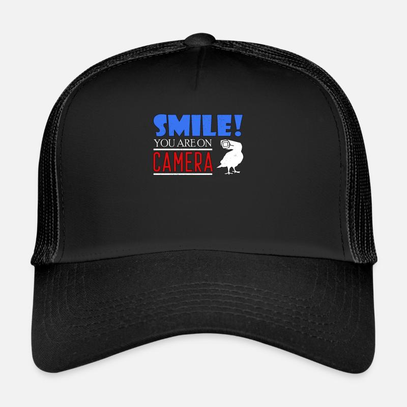 Souriez que vous êtes devant la caméra Casquette trucker 