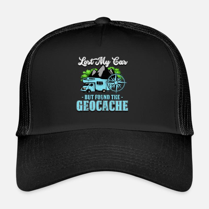 Geocaching - Casquette trucker - noir/noir