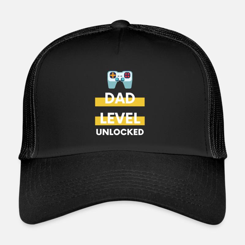Dad Level Unlocked Trucker Cap
