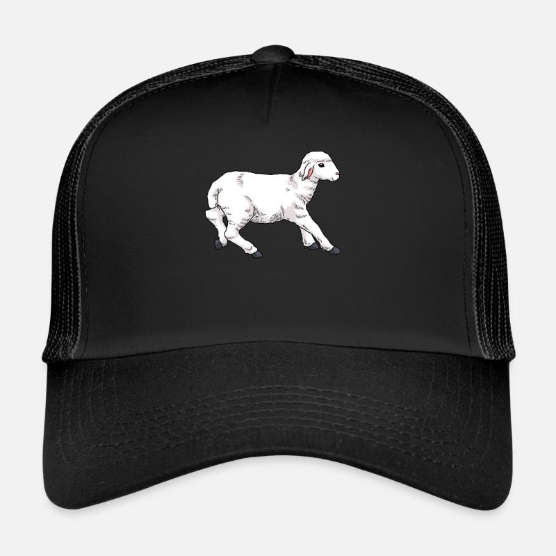 Young sheep lamb Trucker Cap
