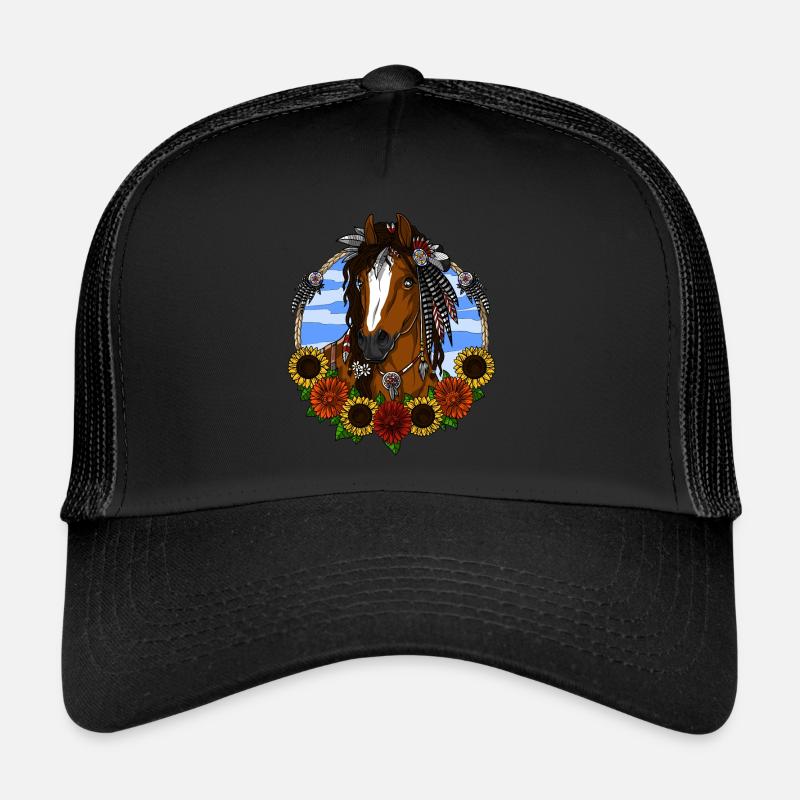 Hippie cheval Casquette trucker 