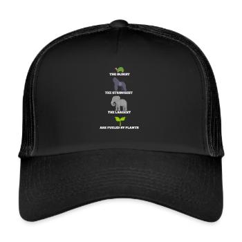 Vegan - Trucker Cap - Schwarz/Schwarz - Vorne