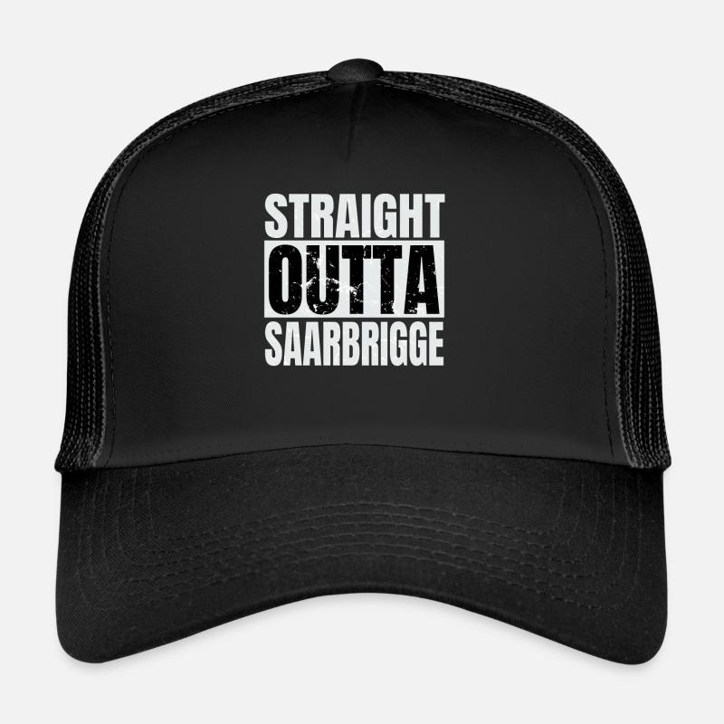 Saarland Saarbrigge Saarbrigger Saar - Trucker Cap - Schwarz/Schwarz