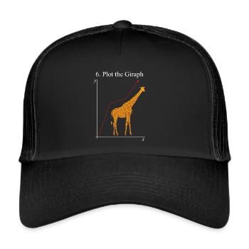 Math student math nerd teacher - Trucker Cap - black/black - Front