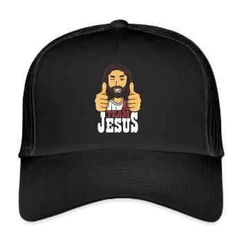Team Jesus Confirmation Gift - Trucker Cap - black/black - Front