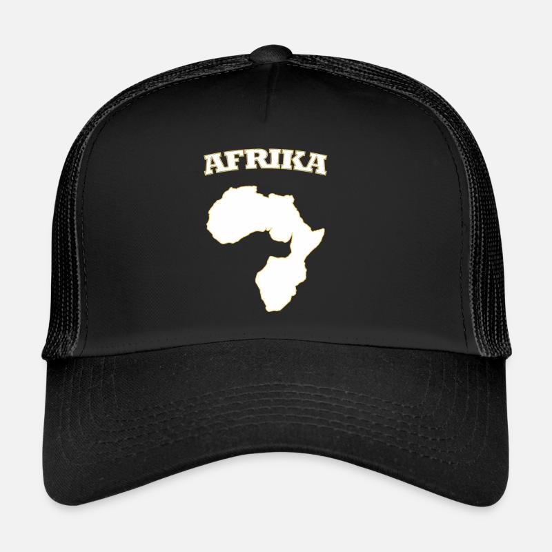 Afrika Africa - Trucker Cap - Schwarz/Schwarz