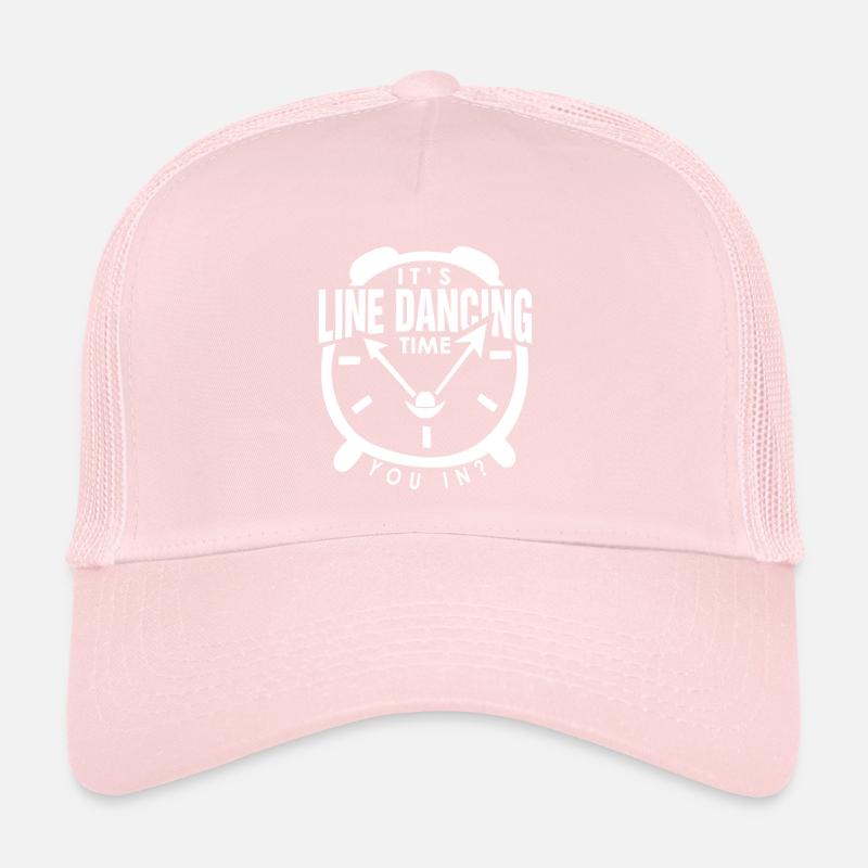 Line Dance Quote It's Line Dancing Time Event Comp Trucker Cap