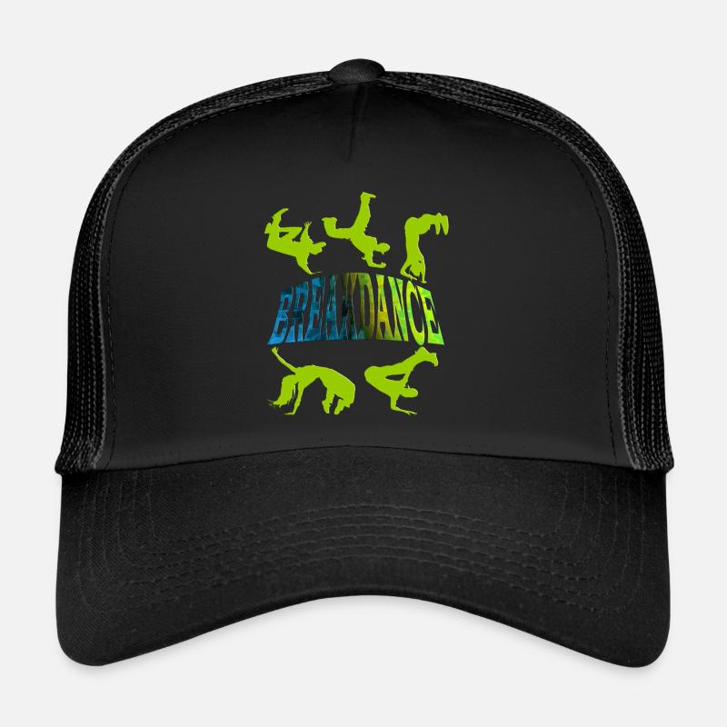 Breakdance - Casquette trucker  - noir/noir