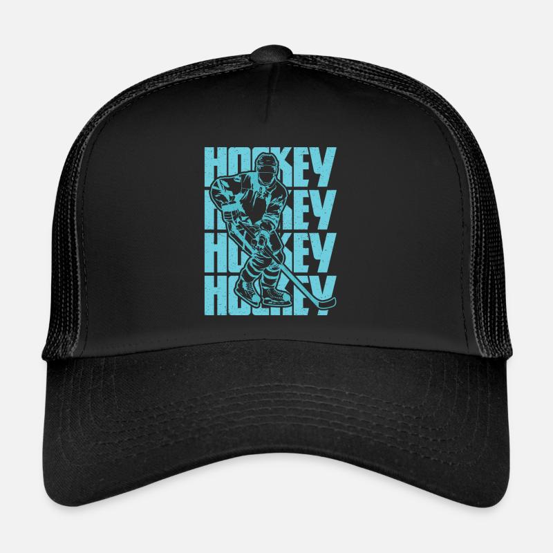 Hockey ist Leidenschaft - Trucker Cap - Schwarz/Schwarz