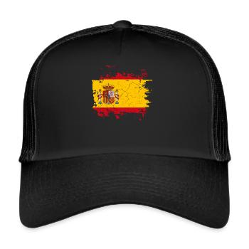 Spain flag - Trucker Cap - black/black - Front