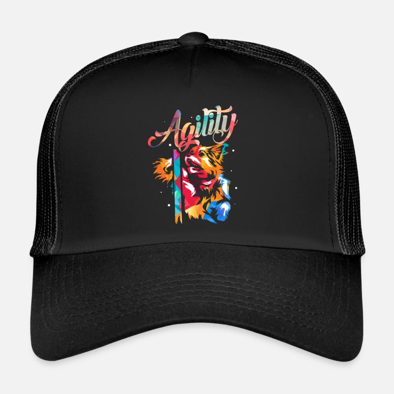 Hunde Agility - Trucker Cap - Schwarz/Schwarz