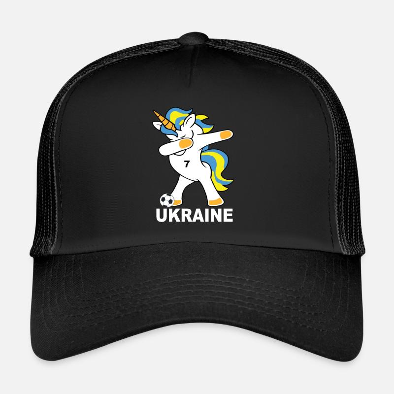 Ukraine - Trucker Cap - Schwarz/Schwarz
