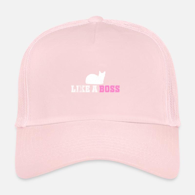like a boss cat kitty kitty cat Trucker Cap