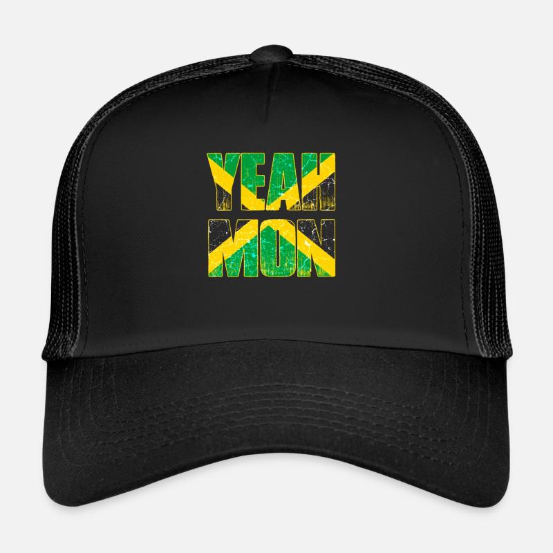 Jamaïque drapeau caraïbes vacances rasta reggae jamaïque Casquette trucker 