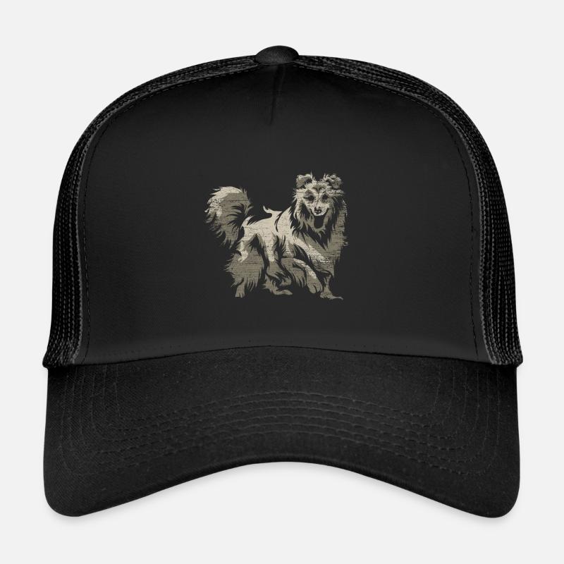 Shetland Chien de berger Cadeau Casquette trucker 