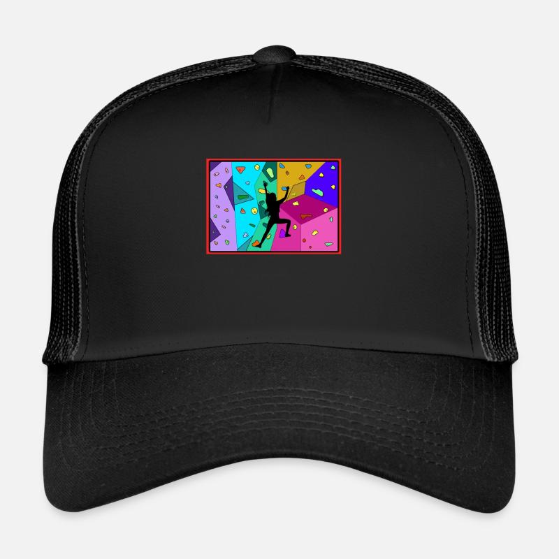 Sportklettern, Bouldern - Trucker Cap - Schwarz/Schwarz
