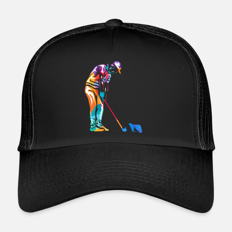 -golf - Casquette trucker  - noir/noir