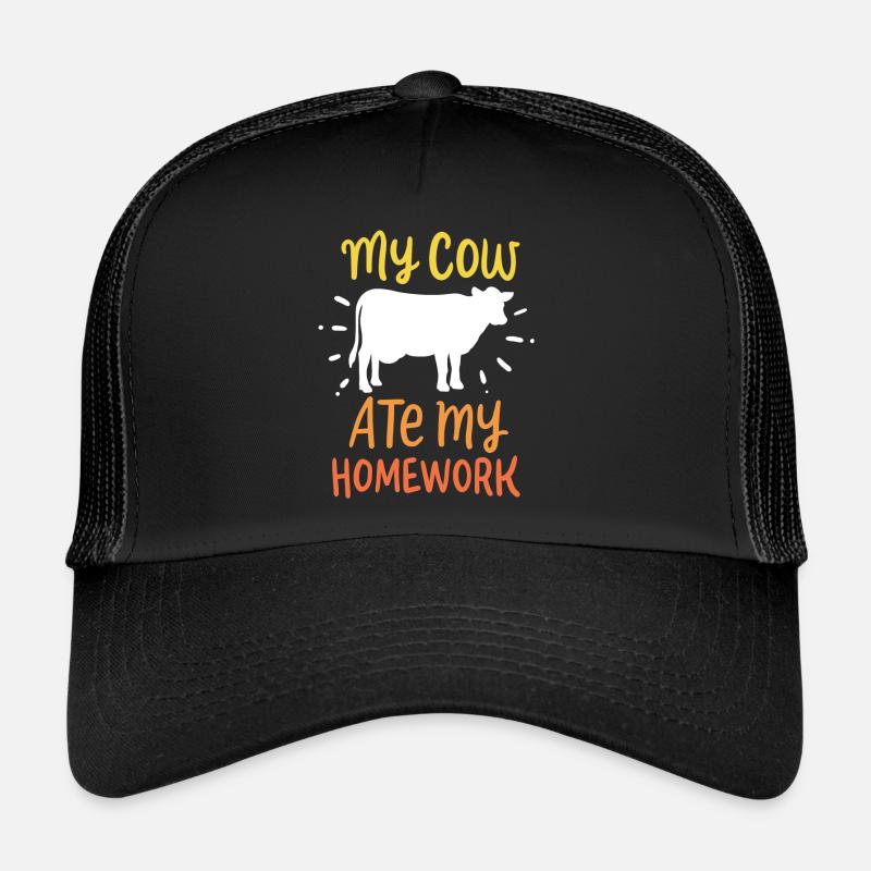 Cow cows cattle farm Trucker Cap