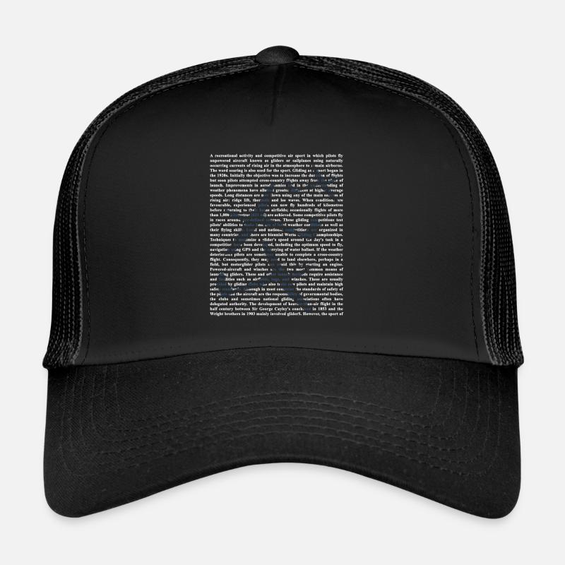 Gliding - Trucker Cap - black/black