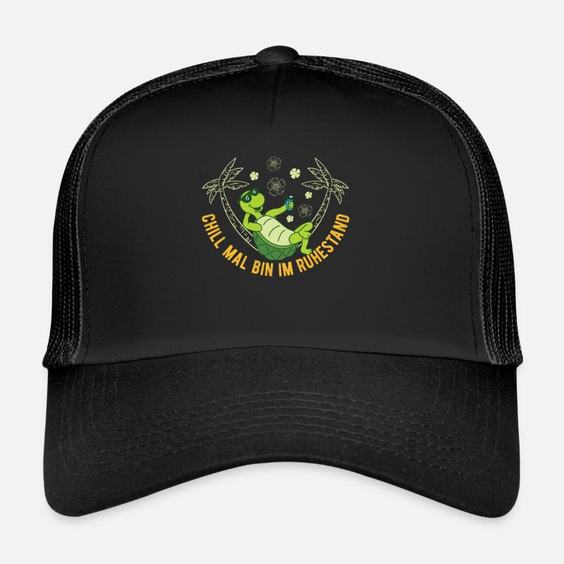 Rentner Renteneintritt Abschied Geschenk Lustige S - Trucker Cap - Schwarz/Schwarz