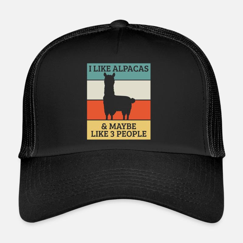 Alpaga - Casquette trucker  - noir/noir