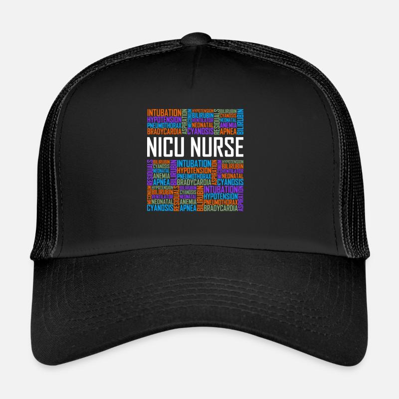 NICU Nurse Words Casquette trucker 