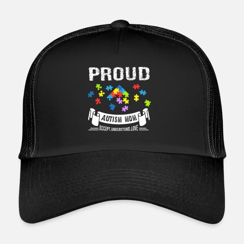 Maman fière de l'autisme Casquette trucker 