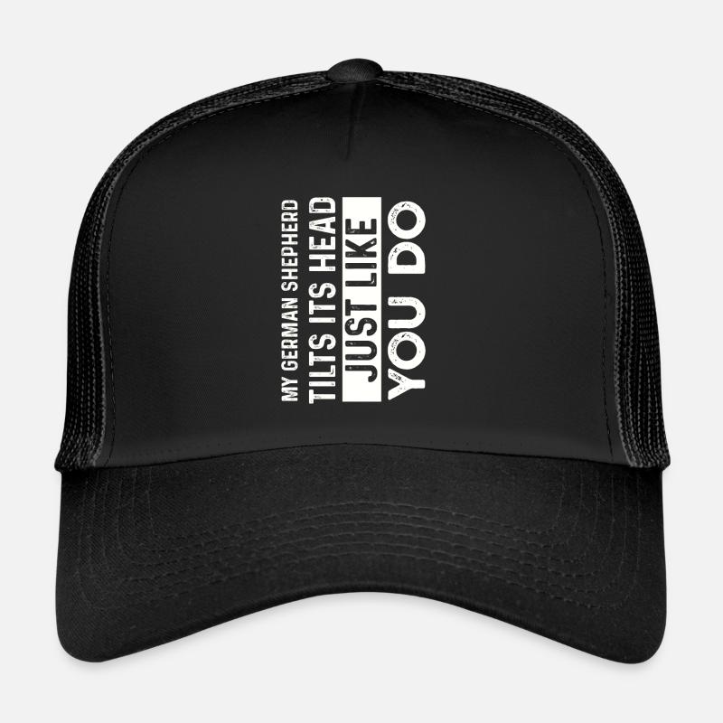 Deutscher Schäferhund - Trucker Cap - Schwarz/Schwarz