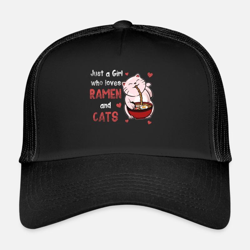 Cat ramen anime Trucker Cap