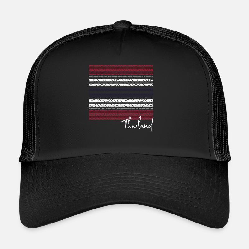 Thailand - Trucker Cap - Schwarz/Schwarz