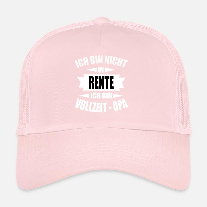 Rentner Vollzeit OPA Vatertag Lustige Geschenkidee Trucker Cap