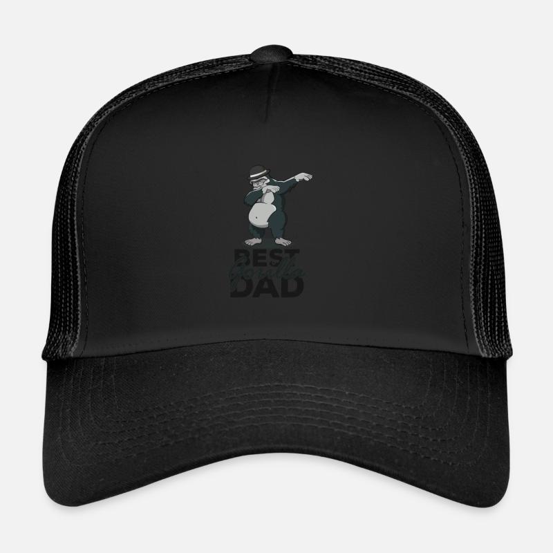 Der beste Vater - Trucker Cap - Schwarz/Schwarz