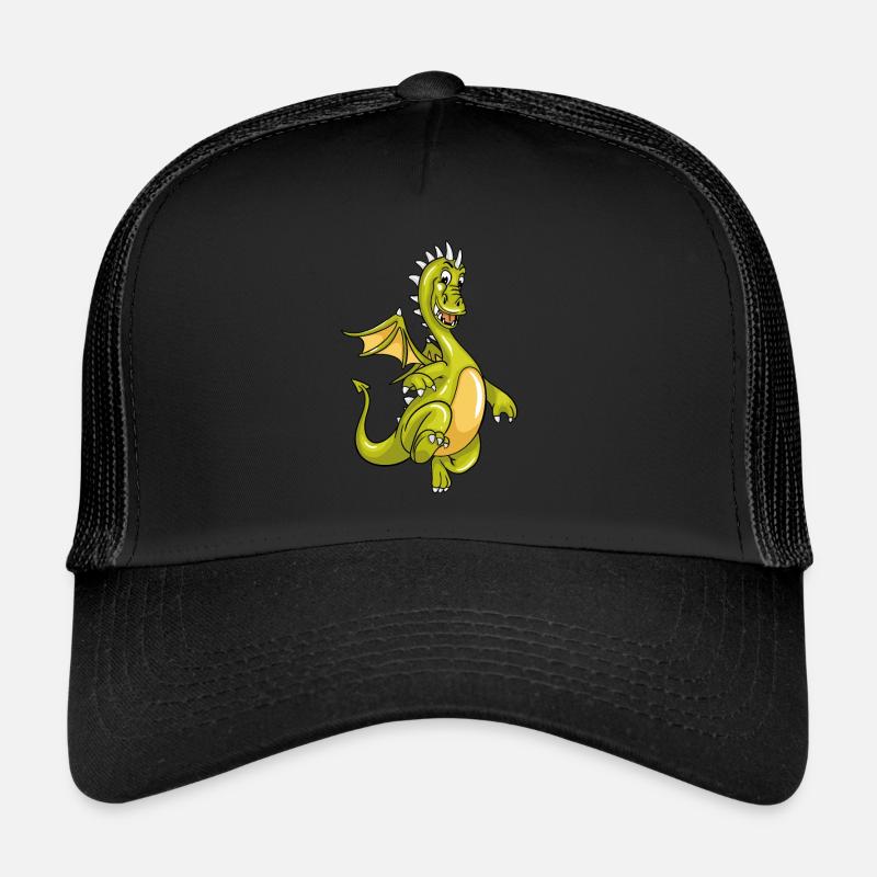 Drachen - Trucker Cap - Schwarz/Schwarz