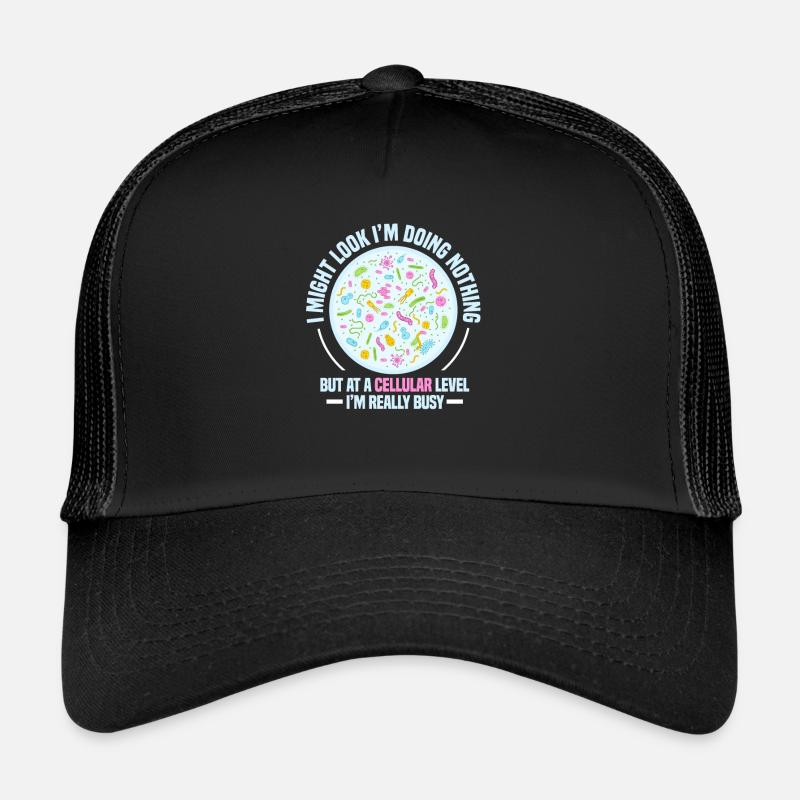 biology - Trucker Cap - black/black