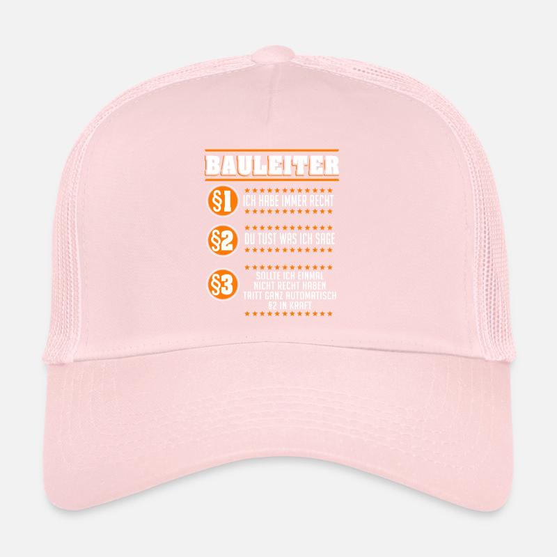 Bauleiter Baustelle Straßenbauer Geschenk Trucker Cap