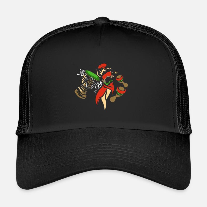 Afrobeat Reggae - Casquette trucker  - noir/noir