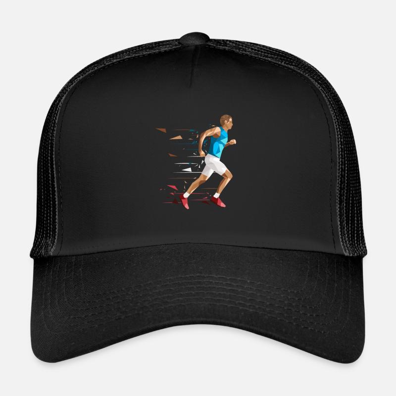 Coureur de marathon coureur de marathon course de marathon - Casquette trucker - noir/noir