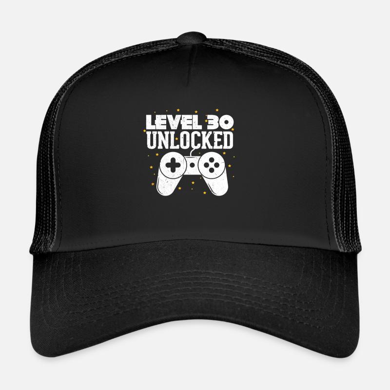 Level 30 30th birthday 30 years gaming gift Trucker Cap