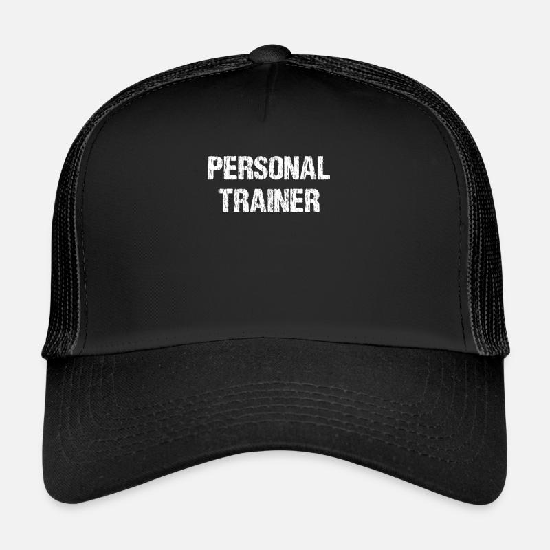 personal trainer - Trucker Cap - black/black