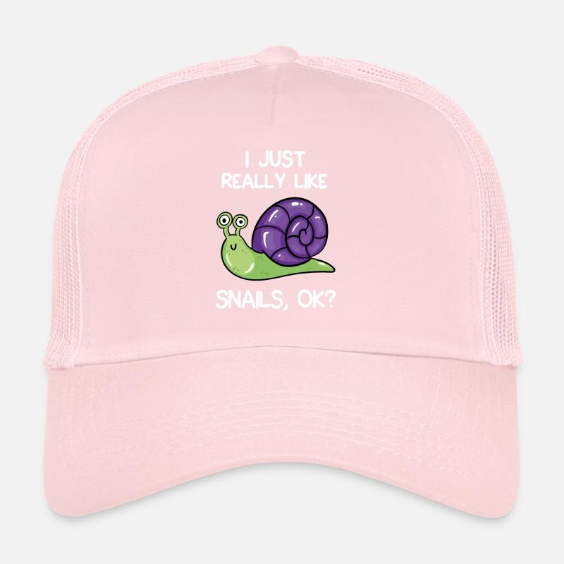 I Just Really Like Snails, OK? Trucker Cap