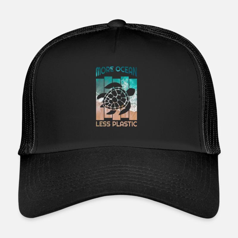 More Ocean Less Plastic Meeresschildkröte Schutz Trucker Cap