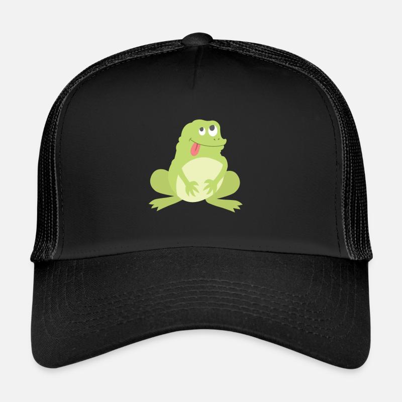 Frosch - Trucker Cap - Schwarz/Schwarz
