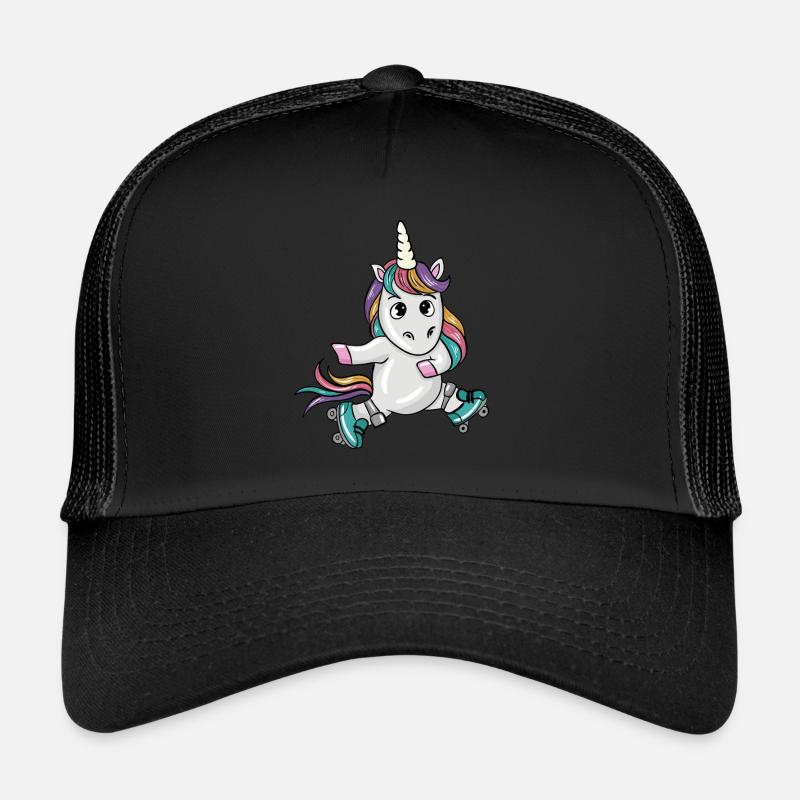 Unicorn Skater - Trucker Cap - black/black