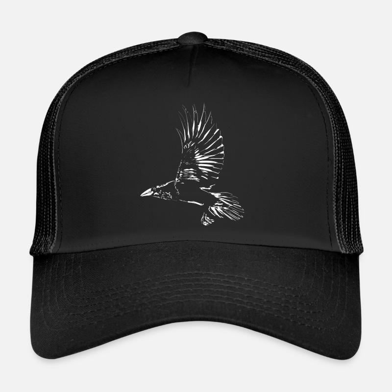 Crow - Trucker Cap - black/black