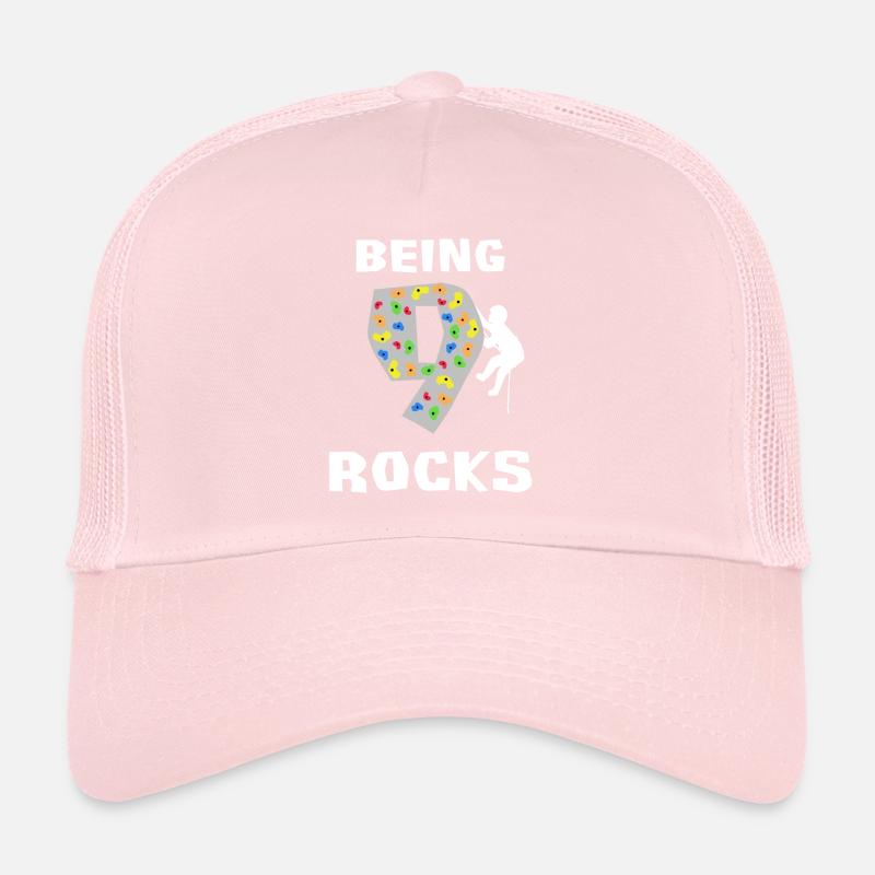 Être 9 roches - Escalade 9e cadeau d'anniversaire Casquette trucker 