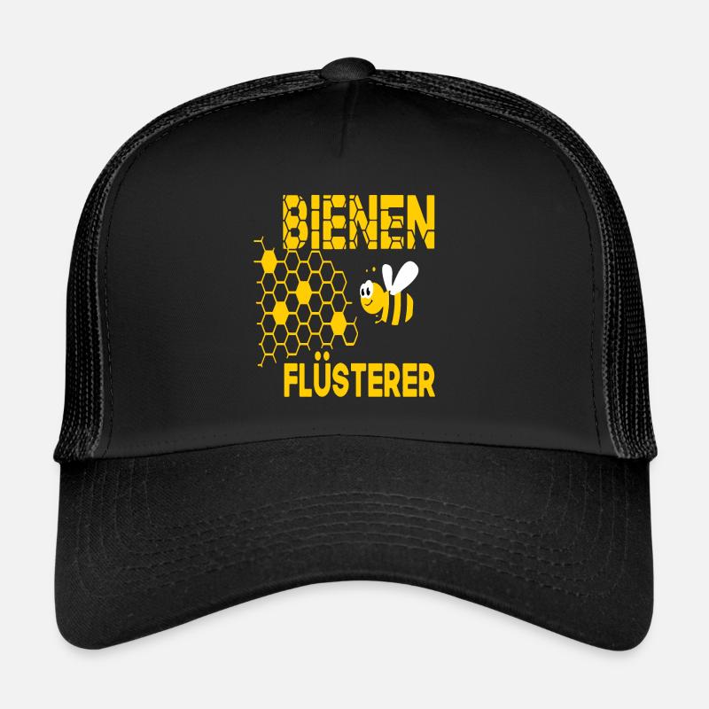 Bienenflüsterer Bienen Imker Imkerei - Trucker Cap - Schwarz/Schwarz