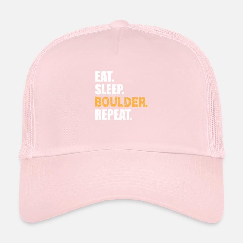 EAT SLEEP BOULDER REPEAT Klettern Kletterwand Trucker Cap