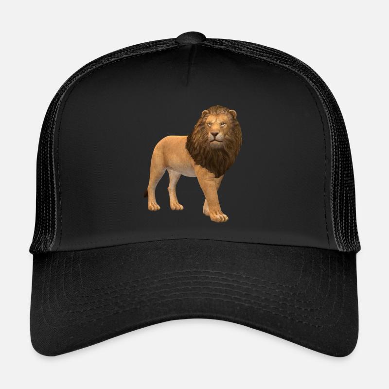 3D lion Trucker Cap