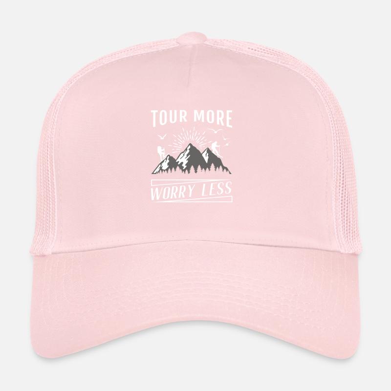 Tour Plus de soucis Moins de ski de randonnée Casquette trucker 